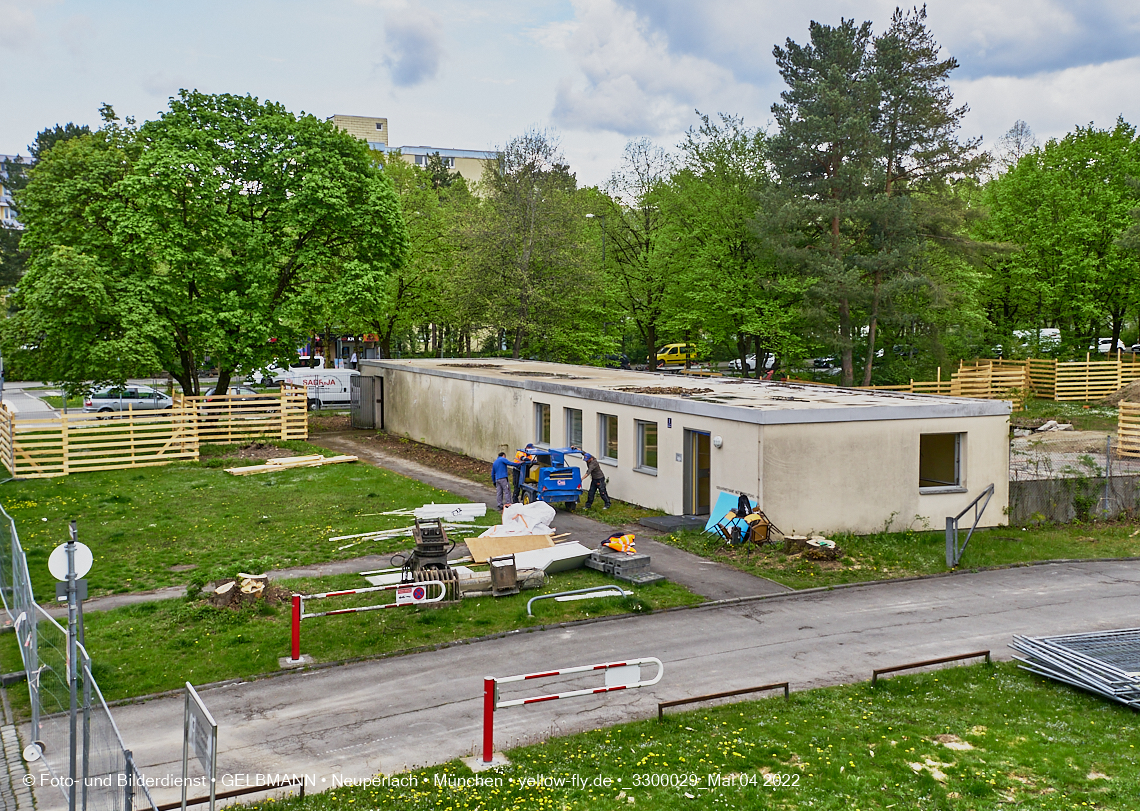 04.05.2022 - Baustelle am Haus für Kinder in Neuperlach